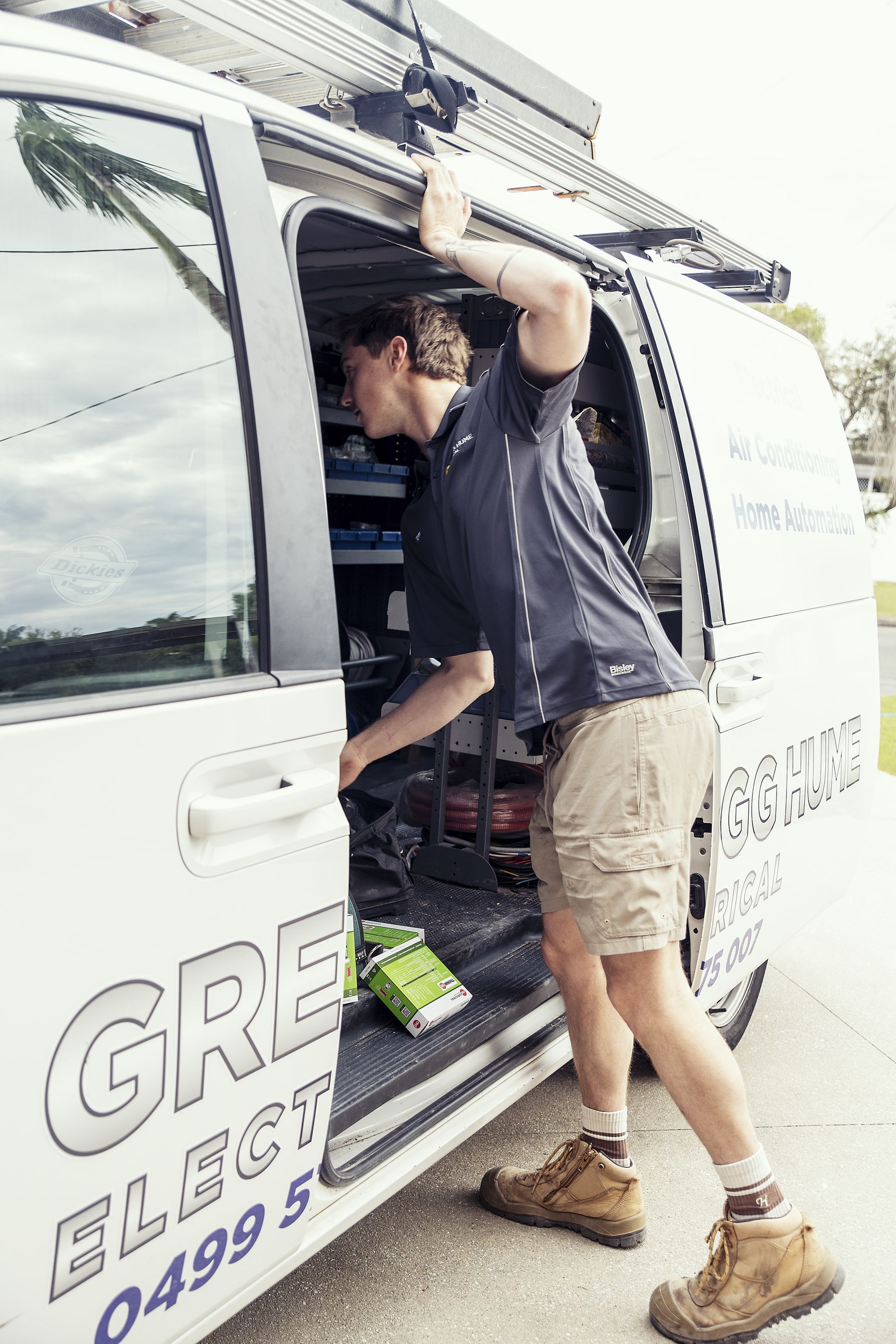 The Gregg Hume Electrical van
